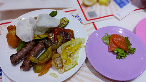 Close-up of served food