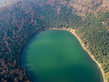 High angle view of beach