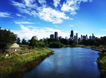 River with buildings in background