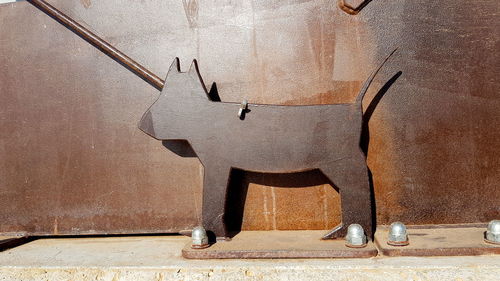 View of an animal representation on wall