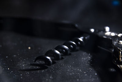 Close-up of black coffee on table