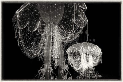 Close-up of illuminated lamp