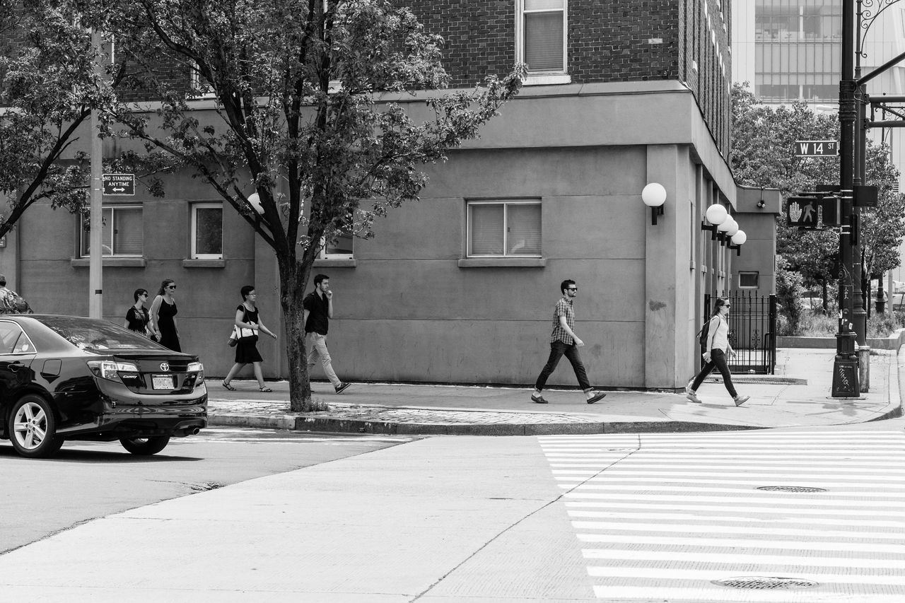 building exterior, architecture, built structure, street, transportation, land vehicle, city, mode of transport, car, residential building, tree, residential structure, house, bicycle, road, building, incidental people, day, outdoors, city street