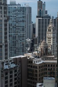 View of skyscrapers in city