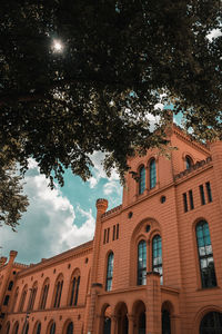 Low angle view of building against sky