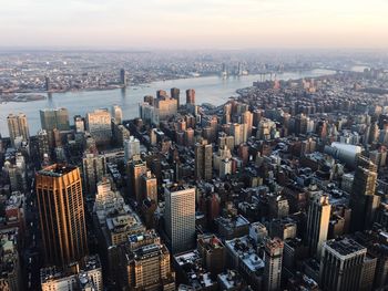 Aerial view of buildings in city