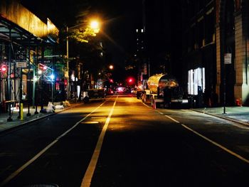 City street at night