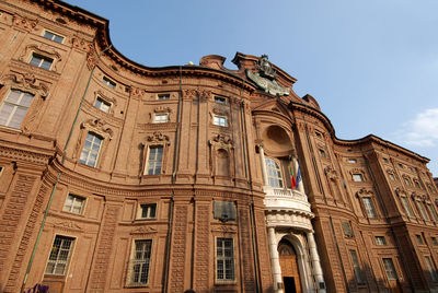 Low angle view of historic building against sky