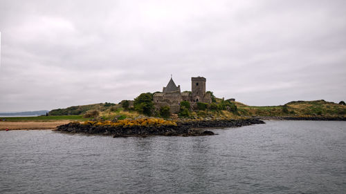 Inchcolm abbey, inchcolm island in the firth of forth, scotland.