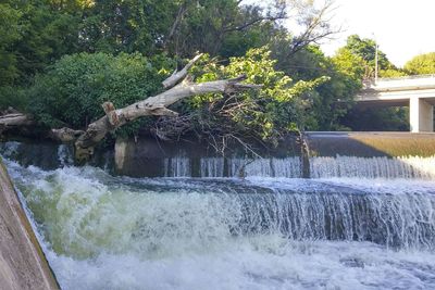 View of waterfall