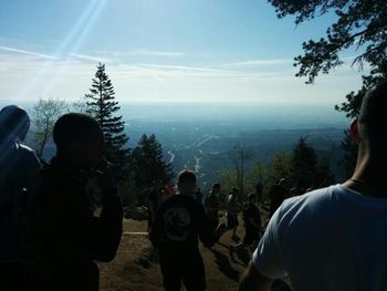 Scenic view of landscape against clear sky