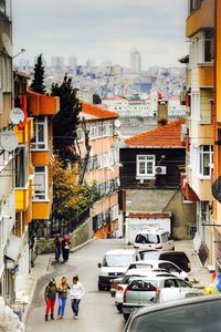 City street with buildings in background