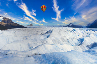 Beautiful scenery of the perito moreno glacier