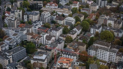 High angle view of cityscape