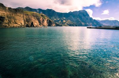 Scenic view of sea against sky