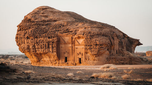 View of rock formations