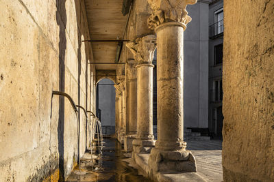 Corridor of old building