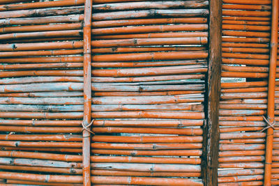 Full frame shot of wooden wall