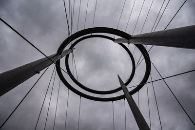 Low angle view of bridge against sky