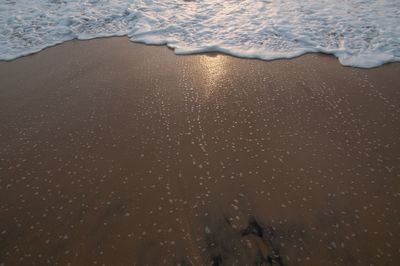 High angle view of beach