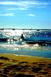 Scenic view of sea against sky