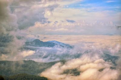 Scenic view of cloudscape during sunset