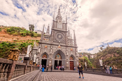 View of cathedral against cloudy sky