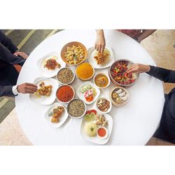 Close-up of food served in plate