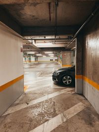 Cars parked in parking lot