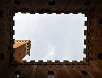 Low angle view of buildings against sky
