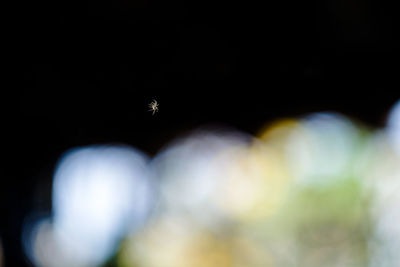 Close-up of blurred motion of the sky