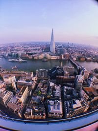 High angle view of cityscape