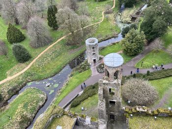 High angle view from blarney castle