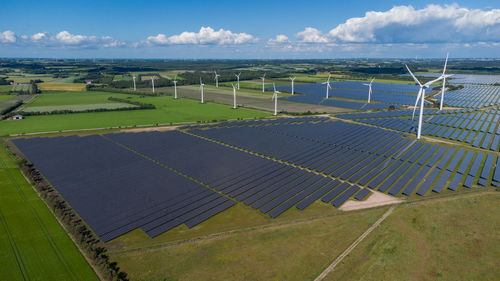 Northern europas largest solar park near holstebro in denmark