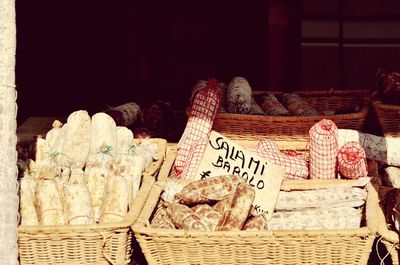 View of market stall for sale