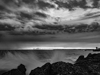 Scenic view of sea against sky