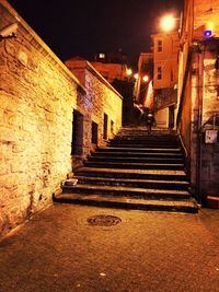 View of staircase in front of building