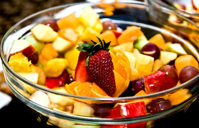 Close-up of fruits in bowl