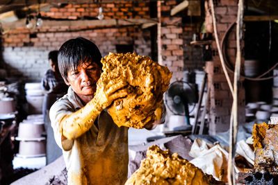 Man working