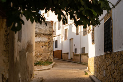 Narrow streets by the town