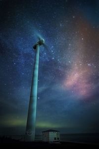 Low angle view of stars against sky at night