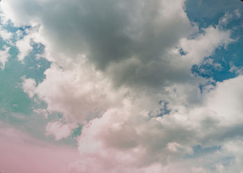 Low angle view of clouds in sky