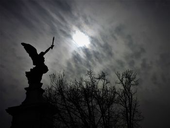 Low angle view of statue