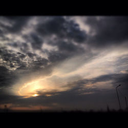 Scenic view of landscape against cloudy sky