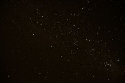 Star field against sky at night