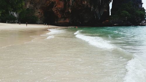 View of waves in sea