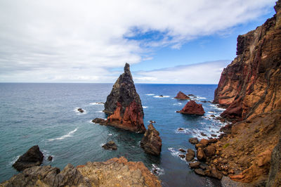 Panoramic view of sea against sky