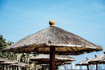Close-up of roof against clear sky