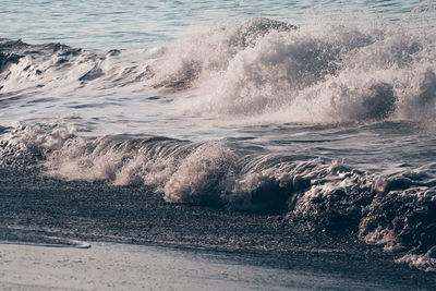 Scenic view of sea waves