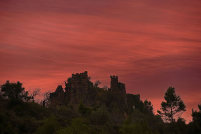 Jinquer, castellon spain. ruins of abandoned castle on top of mountain